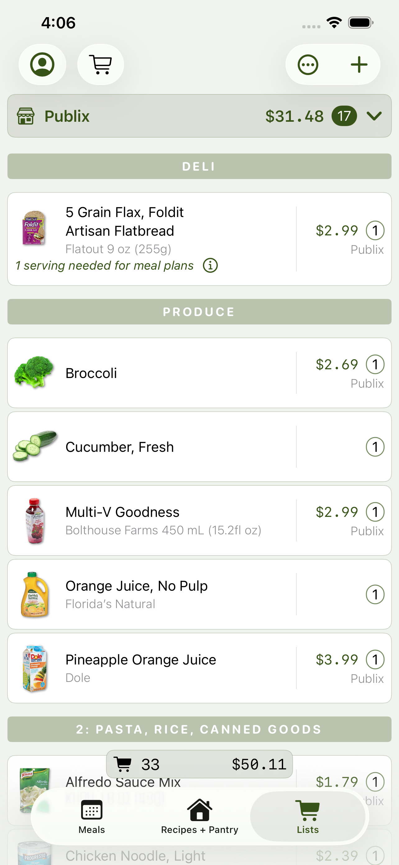 Menu Planner 2 screenshot 3